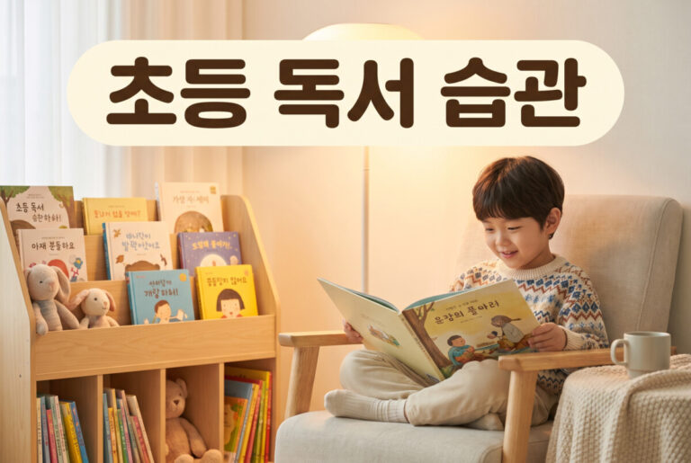 초등 독서 습관 책 읽는 아이