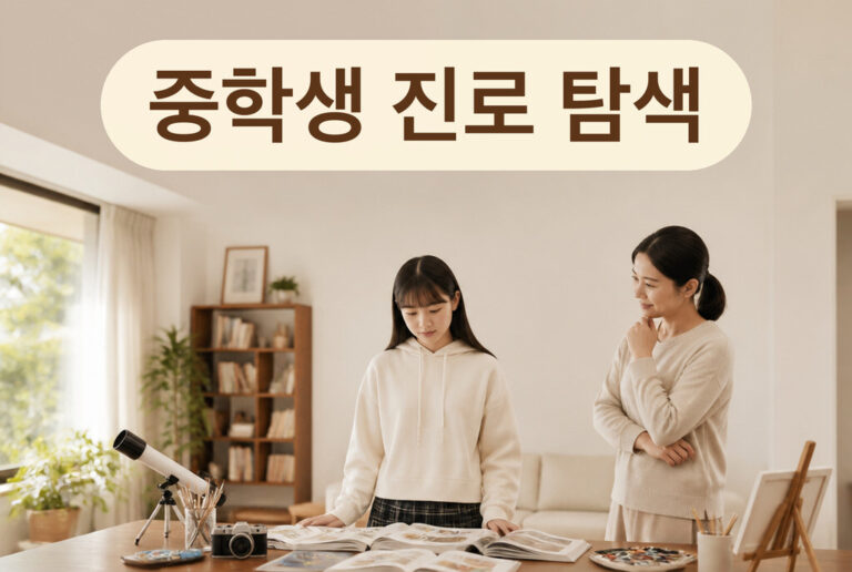 중학생 진로 탐색, 적성 찾아주는 현실적인 방법 (세 아이 다르게 도운 경험)
