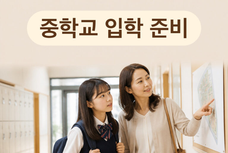 중학교 입학 준비, 초등과 달라지는 것 체크리스트 (세 아이 보낸 엄마가 챙긴 것)