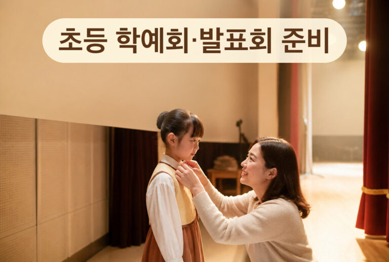 초등 학예회·발표회 준비, 부모가 챙길 것과 무대 울렁증 다루는 법 (세 아이 경험담)