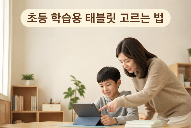 초등 학습용 태블릿·노트북 고르는 법, 세 아이 써보고 정리한 기준